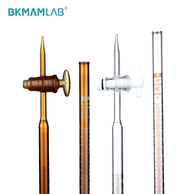 Buret van hoog borosilicaatglas voor laboratorium