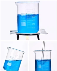 Laboratoriumborosilicaatglaswerkbeker met uitloop, laag glas
